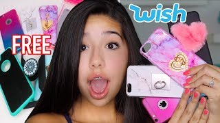 Unboxing Free iPhone Cases From Wish [upl. by Erdreid]