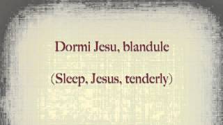 Dormi Jesu Latin Pronunciation [upl. by Henri]