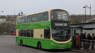 Top Deck EnsignBus Route X80  Volvo B9TL Wright Eclipse Gemini 2 ZF  LX15 GPY  130 [upl. by Ocin]