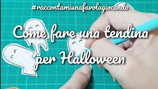 Come fare TENDINA DI HALLOWEEN howto [upl. by Googins665]