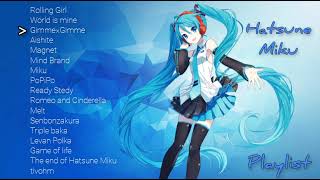 Hatsune Miku Playlist  Iconic Songs [upl. by Haleemak]