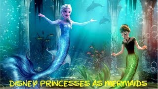 ♛ Frozen games ♛ Here Are All The Disney Princesses As Mermaids [upl. by Sarnoff]