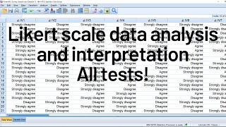 Likert scale analysis and interpretation for research [upl. by Trepur176]