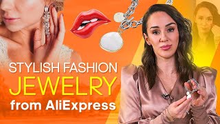 Nice FASHION JEWELRY FROM ALIEXPRESS – REVIEW of My AliExpress JEWELRY Collection [upl. by Balthazar721]