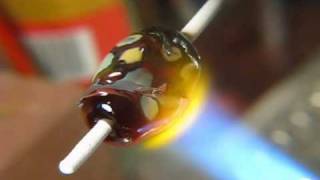 Devardi Glass amp Brass 260 Wire Copper Sheet Lampwork Bead Making Tutorial [upl. by Eirrem]