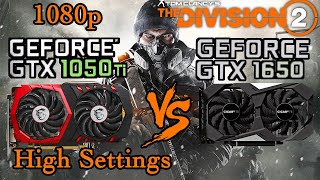 GTX 1650 vs GTX 1050 ti  DIVISION 2  1080p High Settings [upl. by Hill295]