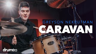 Greyson Nekrutman Plays quotCaravanquot Massive Drum Solo [upl. by Ahsienauq]