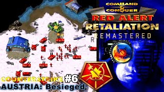 Red Alert Remastered  Counterstrike Soviet 6  Besieged AUSTRIA  HARD [upl. by Ahtelahs]