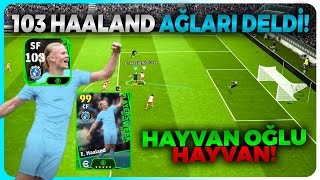 GÜÇLENDİRİCİLİ POTW 103 HAALAND AĞLARI DELDİ 😱 TAM BİR HAYVAN EFOOTBALL 2024 MOBİLE [upl. by Corrina]