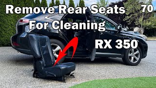 How to Remove and Reinstall Rear Seats of Lexus RX350  HowTo [upl. by Htebazie]