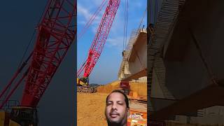 Integrated bridge hoisting process good tools machinery make work shorts youtube crane [upl. by Yddor539]