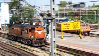 Diesel to Electric Loco Change at Guntakal Junction  Jayanthi Janta Express [upl. by Euqilegna]