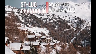 Video from Chandolin ski station in Valais Swiss Alps [upl. by Ellehcen900]