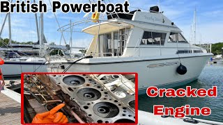 1980s UK Powerboat Cracked Engine Block Repair Ford Turbo 2704et Dorset Lehman Mermaid Sabre [upl. by Melicent]