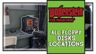 Wolfenstein Youngblood All Floppy Disks Locations Hacker Trophy [upl. by Tadio382]