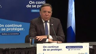 La COVID19 au Québec  Le PM Legault annonce le port obligatoire du masque – 13 juillet 2020 [upl. by Hamid]