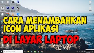 cara menambahkan aplikasi di desktop laptop [upl. by Audri]