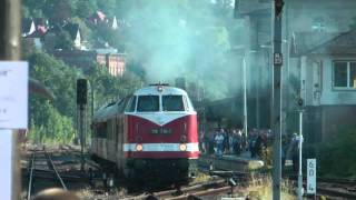 BR 118 7707 mit einem Sonderzug in Meiningen [upl. by Ymmat698]