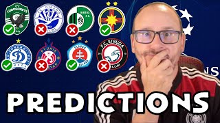 202425 Champions League Qualifying 1st Round  1st Leg Predictions [upl. by Eadwina]