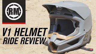 2019 Fox Racing V1 MVRS Motocross Helmet  Ride Review [upl. by Myk]