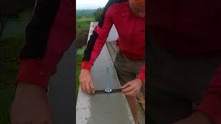 Installing a stud into a concrete belt construction diy concrete [upl. by Annodal]