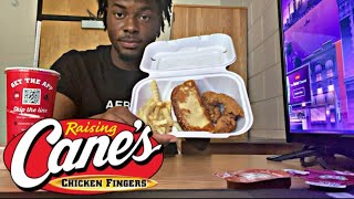 RAISING CANES MUKBANG REVIEW [upl. by Ardek]