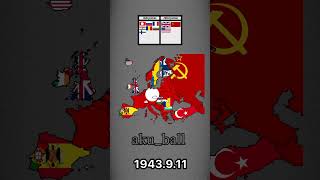 Evolution of Europe 🇪🇺 part10WW2 country history evolution WW1 WW2 geography map [upl. by Rilda522]