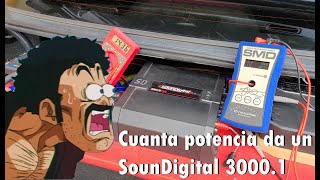 Cuanta potencia me entrego un SounDigital 30001 [upl. by Hsreh]