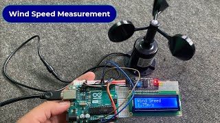 Wind Speed Meter with Anemometer with NPN Pulse Output amp Arduino [upl. by Vin]