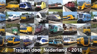 Treinen door Nederland in 2018 [upl. by Nicoline]