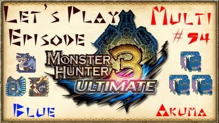 Lets Play Monster Hunter Tri Ultimate  Trio Baggi Agna Gl Zinogre Styg Trio Narga Multi54 [upl. by Giselbert]