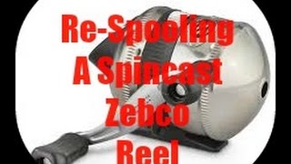 How to Change line on a Zebco Fishing Reel [upl. by Aradnahc]