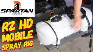 TURNING MY SPARTAN RZ HD ZERO TURN MOWER INTO A MOBILE SPRAY RIG [upl. by Bloch]