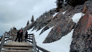 Riding a gondola at Banff Alberta Canada Gondola Banff [upl. by Niki]