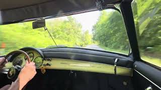 1961 Porsche 356B 1600 Super D’Ieteren 89351 Driving Video [upl. by Ardnua]