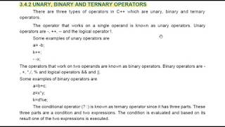 Unary Binary and Ternary Operators in C [upl. by Jaco341]