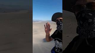 Sand Blasted 50 mph wind on Panamint Dunes Death Valley [upl. by Kries]