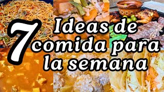 ✅7 IDEAS DE COMIDA PARA LA SEMANA mihogardulcehogar ideasdecomidas comidasrapidasyfacilesdehacer [upl. by Pantia]