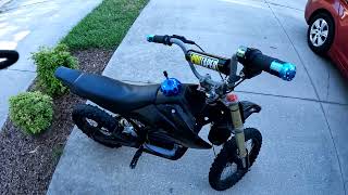 Upgraded MotoTec Race MX 72v Electric Mini Dirt Bike [upl. by Adnohsor411]