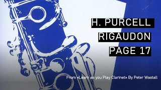 RIGAUDON – Henry Purcell clarinet quartet [upl. by Ahtaela]