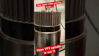 Haas VF3 spindle removal [upl. by Ahsatan]