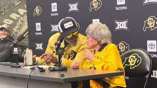 Colorado superfan Peggy Coppom celebrates 100th birthday with Deion “Coach Prime” Sanders [upl. by Elsey]