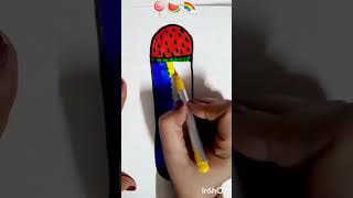 how to fill colour in a lollipop 🍭 😜 art drawing shortsvideotrendingshortsart subscribe it [upl. by Eillen963]