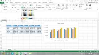 Excel For Noobs Part 51 How to Apply Excel Themes Excel 2016 Tutorial Excel 2013 Tutorial [upl. by Ambrosine801]