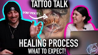 TATTOO HEALING PROCESS  TATTOO TALK [upl. by Eatnohs]