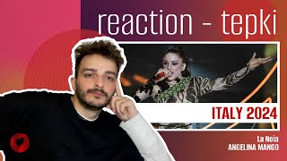 REACTION • Angelina Mango  La Noia Eurovision 2024 🇮🇹 Italy [upl. by Aniral]