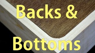 How to Make Cabinet Backs and Cabinet Bottoms [upl. by Tahpos]