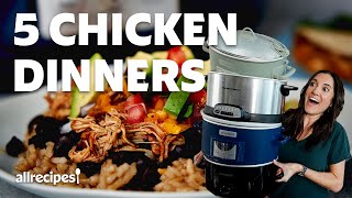 Slow Cooker Chicken  5 Easy Recipes  Get Cookin  Allrecipes [upl. by Gennie]