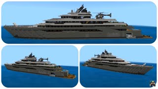 Minecraft How to build a Yacht in Minecraft part 2 Flying Fox  Minecraft Yacht Tutorial [upl. by Meehyrb]