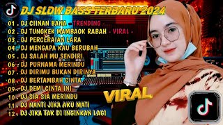 DJ SLOW FULL BASS TERBARU 2024 🌾DJ CIINAN BANA • DJ TUNGKEK MAMBAOK RABAH • VIRAL [upl. by Ardnaz]